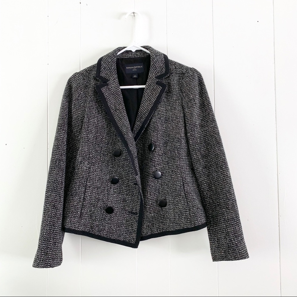 Banana Republic Tweed Wool Blazer